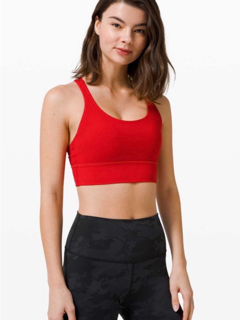 lululemon athletica Red Cross-Back Low-Impact Sports Bra